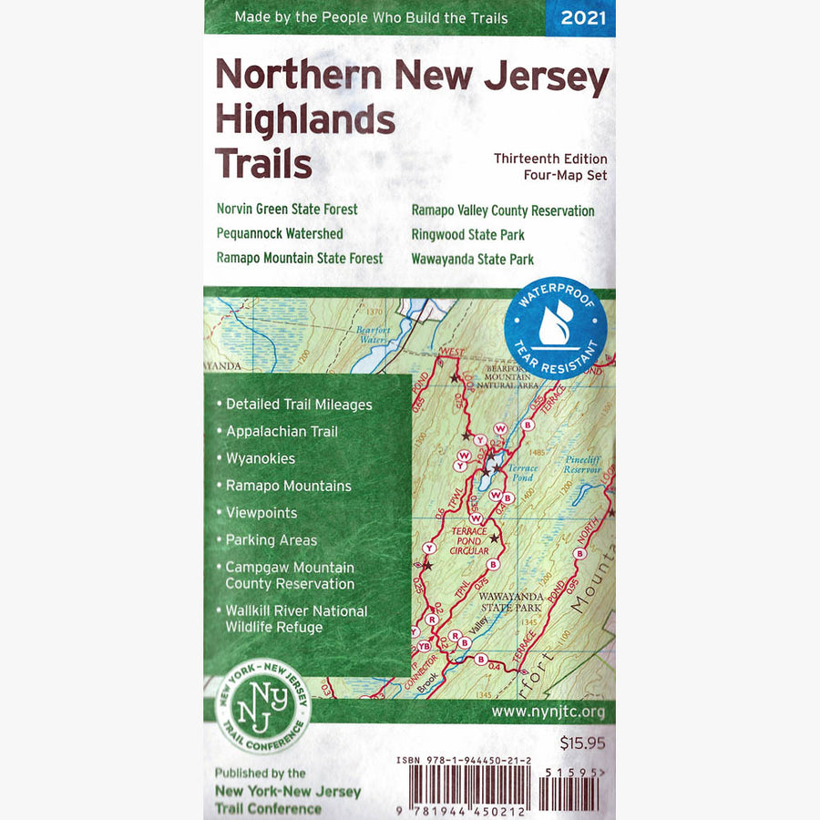 Northern New Jersey Highlands Trails Map Set
