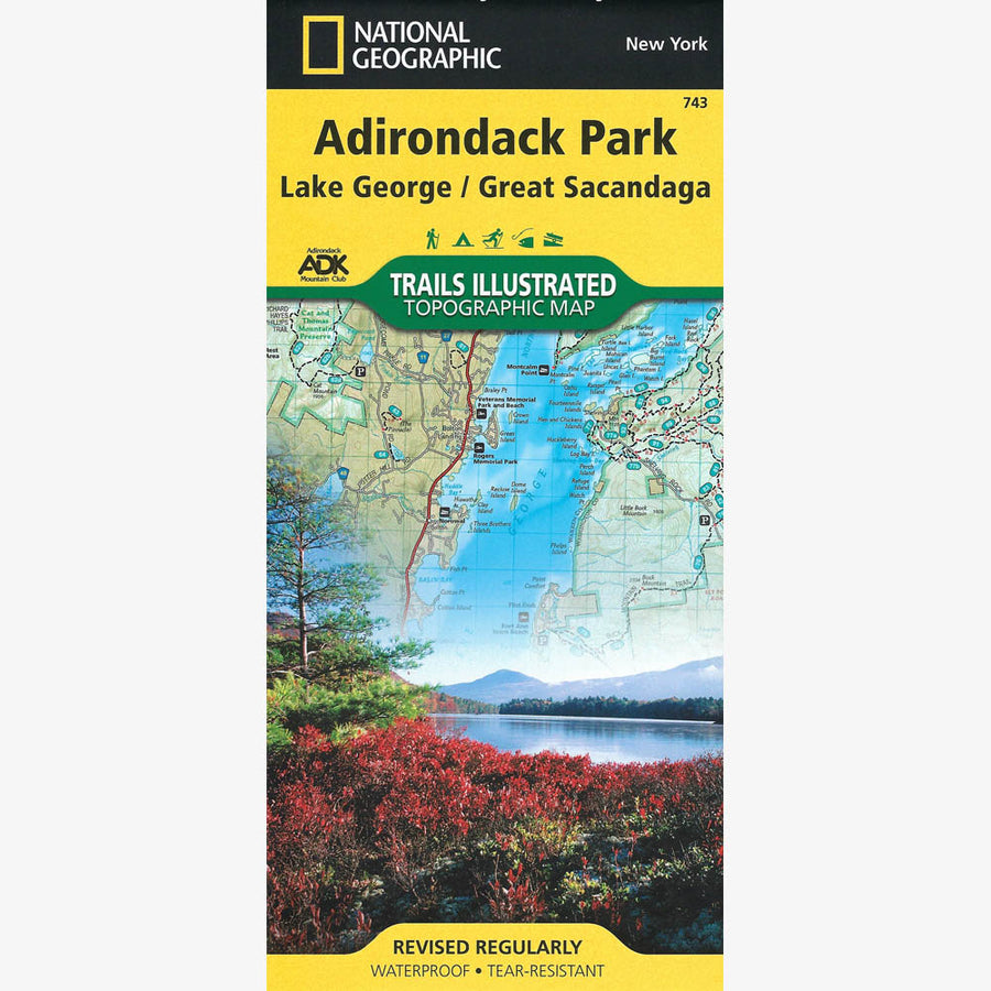 Adirondack Park Map: Lake George, Great Sacandaga