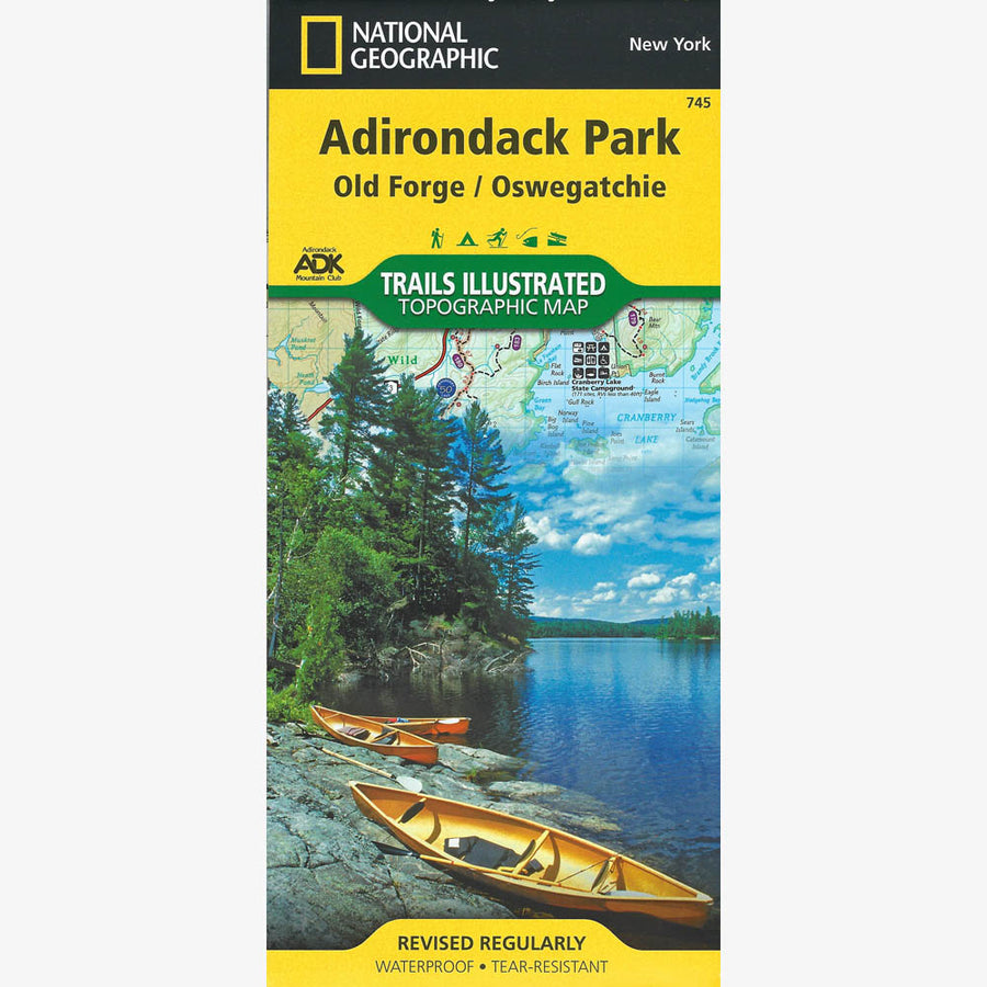 Adirondack Park Map: Old Forge, Oswegatchie