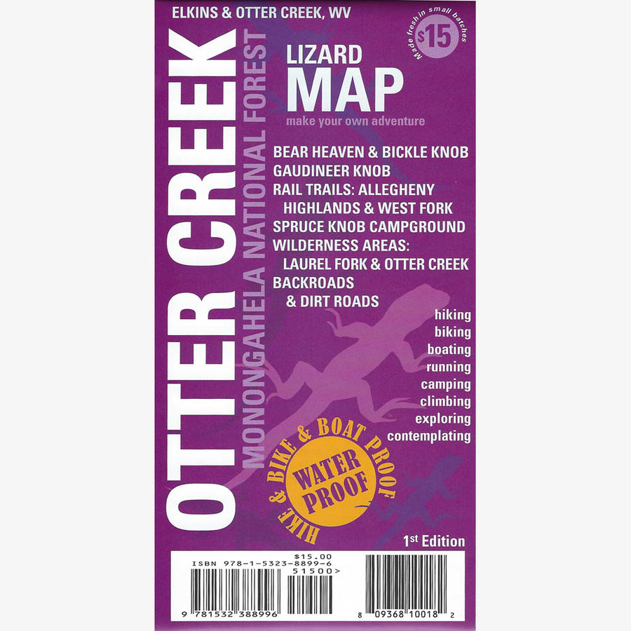 Elkins-Otter Creek Area Trail Map